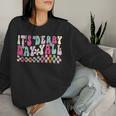 Horse Racing Groovy It's Derby Day Yall Derby Horse Women Sweatshirt Gifts for Her