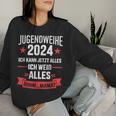 Jugendweihe 2024 Saying Kann Alles Weiß Alles Mama Sweatshirt Frauen Geschenke für Sie