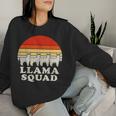 Llama Squad Sunglasses Cool Llamas Vintage Women Sweatshirt Gifts for Her