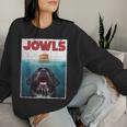 Newfoundland Dog Newfie Lab Jowls Burger Dog Mom Dad Women Sweatshirt Gifts for Her