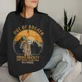 Sloth Hiker Joke Out Of Breath Hiking Society Retro Women Sweatshirt Gifts for Her