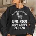 Zebra Themed For African Wildlife Safari Women Sweatshirt Gifts for Her
