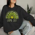 Game Day Baseball Life Softball Life Mom Leopard Rainbow Women Sweatshirt Gifts for Her