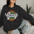 Gay Lgbt Equality March Rally Protest Parade Rainbow Target Women Sweatshirt Gifts for Her