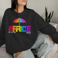 Gay Pride St Pete Florida 2024 Rainbow Flag Lgbtqia Ally Women Sweatshirt Gifts for Her