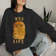 Gegagedigedagedago Nug Life Eye Joe Chicken Nugget Meme Women Sweatshirt Gifts for Her