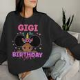 Gigi Of The Birthday Girl Melanin Afro Unicorn Princess Women Sweatshirt Gifts for Her