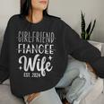Girlfriend Fiancée Wife 2024 For Wedding And Honeymoon Women Sweatshirt Gifts for Her