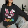 Girls Easter Squad Bunny Family Easter Day Egg Hunt Women Sweatshirt Gifts for Her