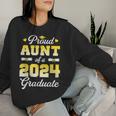 Graduate Senior 2024 Proud Aunt Of A 2024 Graduate Women Sweatshirt Gifts for Her