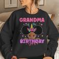 Grandma Of The Birthday Girl Melanin Afro Unicorn Princess Women Sweatshirt Gifts for Her