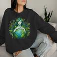 Green Mother Earth Day Gaia Save Our Planet Hippie Women Sweatshirt Gifts for Her