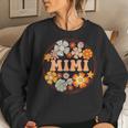 Groovy Mimi Retro Flowers Mother's Day Grandma Women Sweatshirt Gifts for Her