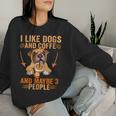 Me Gustan Los Perros Café Talez 3 Personas Divertidas Perro Sarcástico Es Cuello Sudadera Mujer Regalos para ella