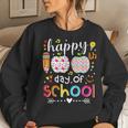 Happy 100 Days Of School Cute Teacher 100Th Day Of School Women Sweatshirt Gifts for Her