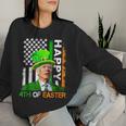 Happy 4Th Of Easter Joe Biden Us Flag Easter Women Sweatshirt Gifts for Her