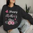 Happy Mother's Day 2024 Cute Floral For Mom Grandma Women Sweatshirt Gifts for Her Happy Mother's Day 2024 Cute Floral For Mom Grandma Women Sweatshirt Gifts for Her