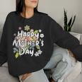 Happy Mother's Day Floral Mom Mommy Grandma 2024 Women Sweatshirt Gifts for Her