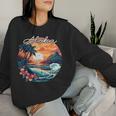 Hawaii Island Sunset Feel Aloha Flower Spirit Aloha Hawaii Women Sweatshirt Gifts for Her