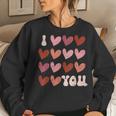 I Heart Love You Valentine Couple Matching Kid Women Sweatshirt Gifts for Her