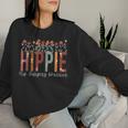 Hippie Hip Surgery Warrior Floral Hip Replacement Recovering Women Sweatshirt Gifts for Her