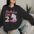 Horse Lovers 2Nd Birthday Girl Cute 2 Year Old Women Sweatshirt Gifts for Her