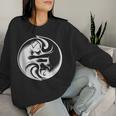 Hunde Balance Yin Yang Hundeliebhaber Geburtstag Mama Papa Sweatshirt Frauen Geschenke für Sie