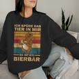 Ich Spüre Das Tier In Mir Garten Party Father's Day Papa Beer S Sweatshirt Frauen Geschenke für Sie