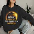Illinois Solar Eclipse 2024 Usa Totality Women Sweatshirt Gifts for Her