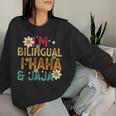 I’M Bilingual I Haha And Jaja Spanish Teacher Bilingual Women Sweatshirt Gifts for Her