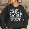 I'm On My Second Guardian Angel Sarcastic Humor Joke Women Sweatshirt Gifts for Her