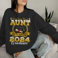 I'm A Super Proud Aunt Of An Awesome 2024 Graduate Women Sweatshirt Gifts for Her