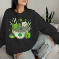 Irish Ramen Cats Cute Anime St Patrick's Day Girls Women Sweatshirt Gifts for Her
