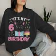 Its My 6Th Birthday Girl Cat Birthday 6 Year Old Bday Party Women Sweatshirt Gifts for Her