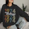 Jahrgang 1974 B-Day 50 Jahre Alt 50 Geburtstag Papa Mama Sweatshirt Frauen Geschenke für Sie