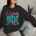 J'aime Les Années 80 I Love The 80S Women Sweatshirt Cadeaux pour elle