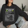 Jamaica Mom Jamaican Black Afro Jamaica Flag Roots Mom Women Sweatshirt Gifts for Her