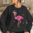 Jester Flamingo Beads Mardi Gras Fat Tuesday Parade Girls Women Sweatshirt Gifts for Her