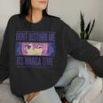 Jolie Fille Manga Temps Manga Women Sweatshirt Cadeaux pour elle