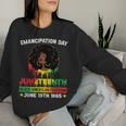 Junenth African Black American Feedom 1865 Women Sweatshirt Gifts for Her