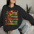 Junenth Black Girl Black Freedom 1865 History Month Women Sweatshirt Gifts for Her