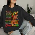 Junenth I Am The Storm African American Black Girls Women Sweatshirt Gifts for Her