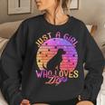 Just A Girl Who Loves Dogs Women Sweatshirt Gifts for Her