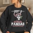 Just A Girl Who Loves Pandas Panda Bear Women Sweatshirt Gifts for Her