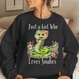 Just A Girl Who Loves Snakes Women Sweatshirt Gifts for Her