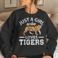 Just A Girl Who Loves Tiger Women Sweatshirt Gifts for Her