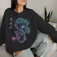 Kanji Vaporwave Esthétique E-Boy E-Girl China Style Dragon Women Sweatshirt Cadeaux pour elle