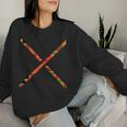 Kente Pattern African Ghana Style X Women Sweatshirt Gifts for Her