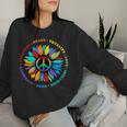 Kindness Peace Equality Love Hope Rainbow Human Rights Women Sweatshirt Gifts for Her