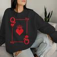King & Queen Of Hearts Matching Couple Queen Of Hearts Women Sweatshirt Gifts for Her